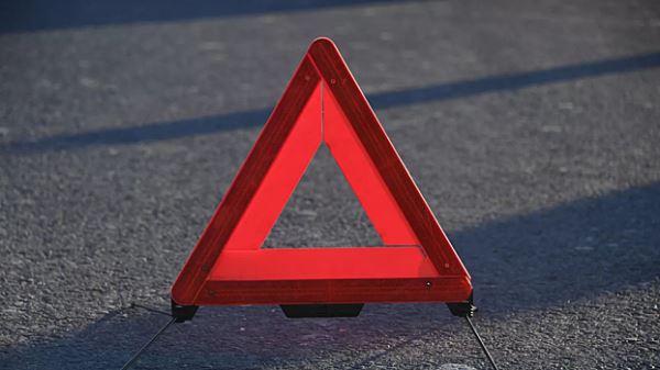 В Дагестане автомобиль Lada Vesta полностью сгорел после ДТП
